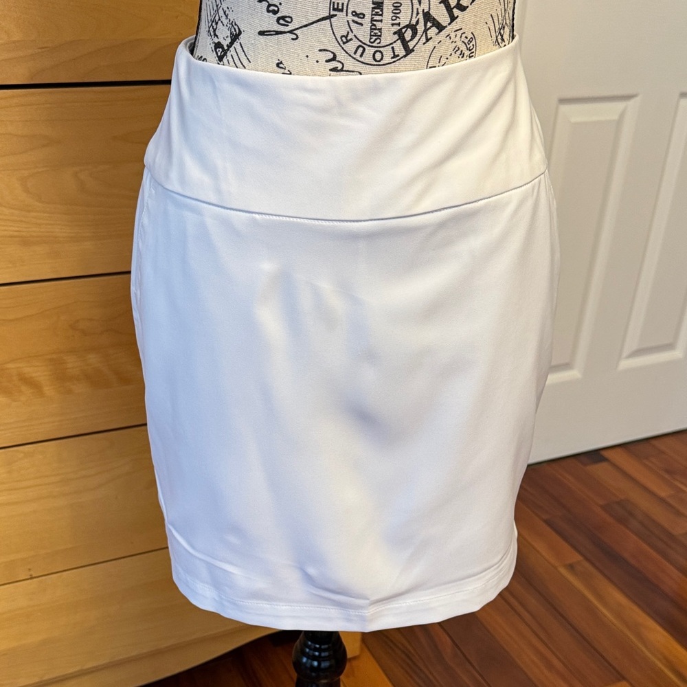 Adidas Classic White Mini Golf Athletic Skirt